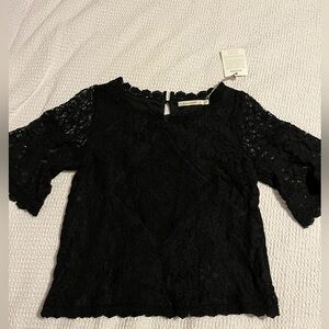Beautiful Black Lace Crop Top